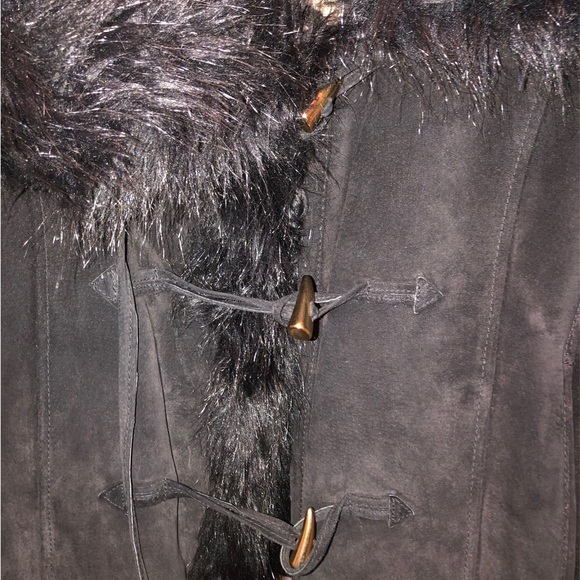 VINTAGE BABY PHAT LEATHER FAUX FUR JACKET NWT🔥 - Picture 6 of 8